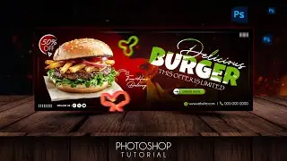 food menu facebook cover template