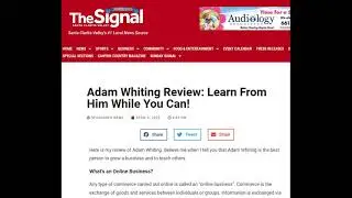 Adam Whiting Review: Learn From Him While You Can! | The Santa Clarita Valley Signal