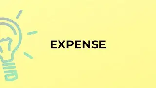 What is the meaning of the word EXPENSE?