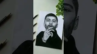 Drawing of ZAYN MALIK @Zayn #youtubeshorts #shorts #tutorial #sketch