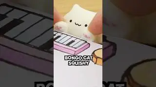 DIY Bongo Cat! #diy #satisfying #craft #apt #squishy #funny #cute #clay #art #creative #cat #memes