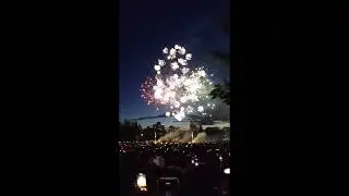 Fireworks but you get distracted by a train...