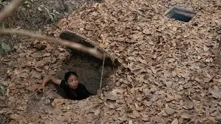 Girl Living Off Grid Build The Most Secret Underground Tunnel House