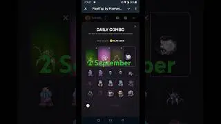 Pixel Tap Daily Combo | 2 September 2024 | #Pixelverse #Crypto #nft