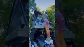 World&rsquo;s First (DIY) Hard-side roof camper #diy #shorts #diycamper #camping #camperbuild #tacoma