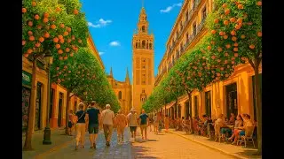 Seville Walking Tour | From the Assumption Festival to Hidden Streets [4K]