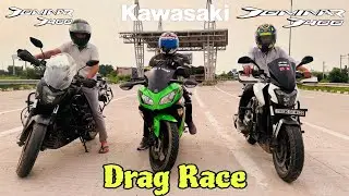 Kawasaki 300 VS Bajaj Dominar 400 Drag Race || Road Chase || Sk on wheels