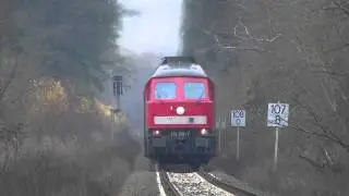 BR 232 252-7 Ludmilla mit G&uuml;terzug und fetten Kolomna Sound zwischen Tantow und Petershagen [HD]