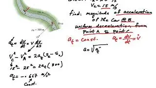 Curvilinear Motion (n,t) coordinate system Example-1