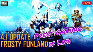 🔴 BGMI FULL RUSH GAMEPLAY I CONQUEROR LOBBY PREET GAMING LIVE