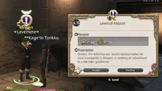 Final Fantasy 14 - Unlock Quest - Leves of Aleport -  levequest - Tail in Tow - Lv.15