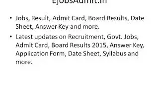 CA CPT Admit Card 2015
