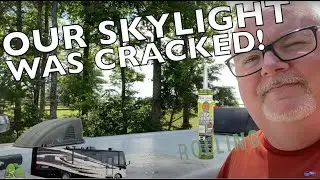 RV Cracked Shower Skylight