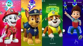 Paw Patrol Team Sky vs Ryder vs Rublle vs Chase Coffin Dance Music Tiles hop Edm Rush