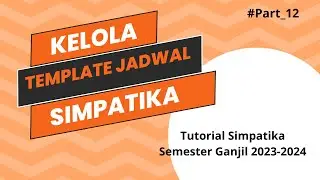 Cara Membuat Template Jadwal Di Simpatika Semester Ganjil 2023-2024