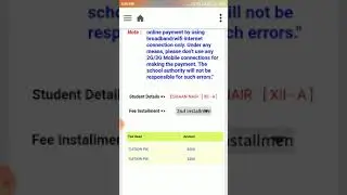 Online Fee Payment Steps