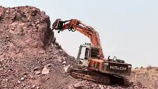 Powerful Hitachi Excavator EX200 vs Giant Rocks | Extreme Construction Machine Most Powerful Hitachi