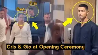 Cristiano Ronaldo & Georgina Rodriguez at Opening Ceremony