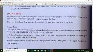Class-9/ Python - Variable Naming Rule & Data Types.