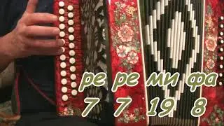 Цячэ вада у ярок... видеоразбор на гармони.