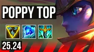 POPPY vs SYLAS (TOP) | 43K damage | KR Diamond | 25.24