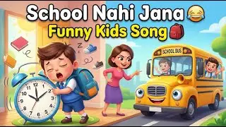 School Nahi Jana 😂🎒 | Funny Kids Song | Comedy School Rhyme | Hindi Balgeet