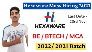 Hexaware Recruitment 2022| Hexaware Off Campus Drive 2021| Hexaware Freshers Hiring 2021/2022 Batch
