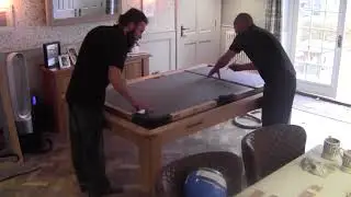 Farmhouse Rollover Pool Table Installation Time-Lapse