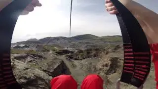 Zip World Titan. Middle wire.
