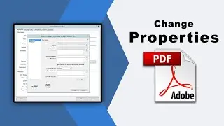 How to change document properties in pdf using Adobe Acrobat Pro DC