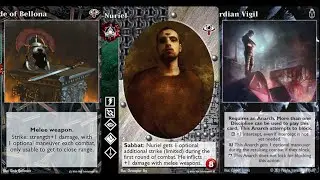 VTES The Art of Sword Combat mazo de bloqueo con combate duro con espadas y permanentes a juego