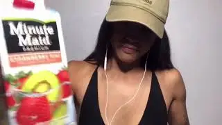 ASMR - Gulping Sounds: Minute Maid Strawberry Kiwi [NO TALKING] | Asmruhhmander