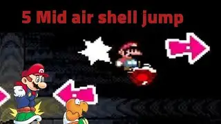 5 Mid air shell jumps in a row 😱- Hard kaizo level made by (Mariomm) -SMMWE-Android
