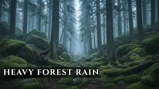 Heavy Rainforest Rain Sounds &bull; Immersive Forest Rain Ambience (No Thunder)
