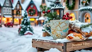 Calm December Jazz ⛄ Cozy Winter Coffee Shop Ambience with Smooth Piano Jazz for a Good Mood