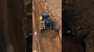 New Cat D6 Next Gen Bulldozer pushing dirt for GPT Plant Hire
