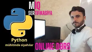 Python mühitində siyahılar | online dərs | ZOOM