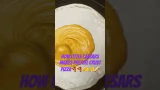 How little Caesars makes Pretzel Crust Pizza 🥨 🍕🧀🧀