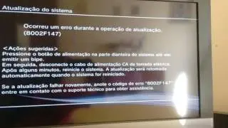 Erro 8002f147 PS3 ao atualizar da 4.76 para 4.80 Rebug Rex
