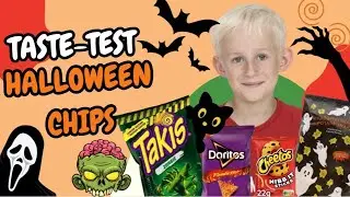 Halloween chips-smagning 🎃 - Spicy edition med Zombie Takis, Flaming Hot Doritos m.m.
