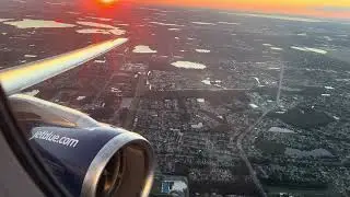 JetBlue A320 Takeoff out of MCO and Landing at LGA