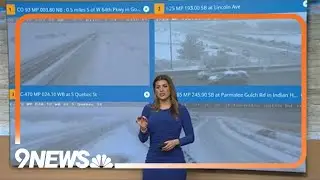 15 cars slide off the road on Highway 93
