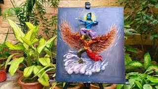 🔥Ram idol making with clay/colouring process/Ram murti /3D wall sculpture painting/@sksahaniarts