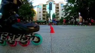 Nice rollerskating evening in Ruse, Bulgaria (EKEN H9R)