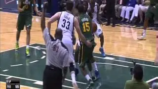 Derrick Favors 10pts/6reb/2blk vs Grizzlies - 3/16/2013 (Highlights)