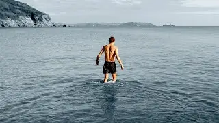 I went winter cold water swimming for the first time