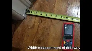 Width measurement using the UNI-T LM40 Laser Distance Meter - Laser Rangefinder
