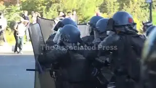 Clashes in Paris during protests against the government of French President Emmanuel Macron