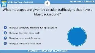 Blue Circular Traffic Signs: What They Indicate | UK Driving Theory Test