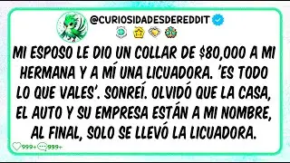 Mi esposo le dio un COLLAR DE $80,000 a mi hermana y a mí una LICUADORA. 